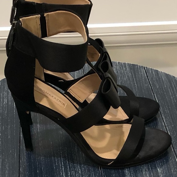 BCBGMAXAZRIA Satin Bow Heels - Picture 5 of 5